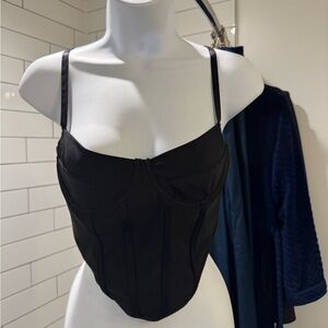 Elegant Black Women's Corset Top